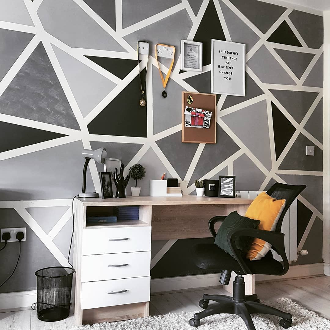 Refresh Your Walls With Modern Painting Inspirations   Geometric Wall Painting Ideas   Inside Number 21  